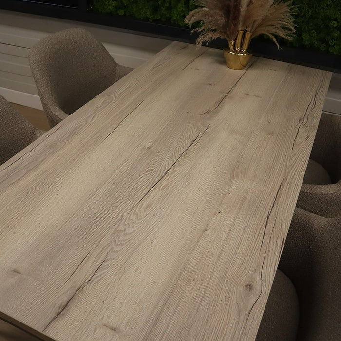 Tafelblad Halifax Eiken Wit T601