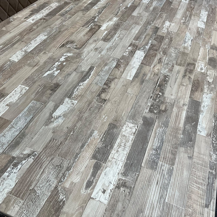 Tafelblad Sloophout Look Licht Grijs T550